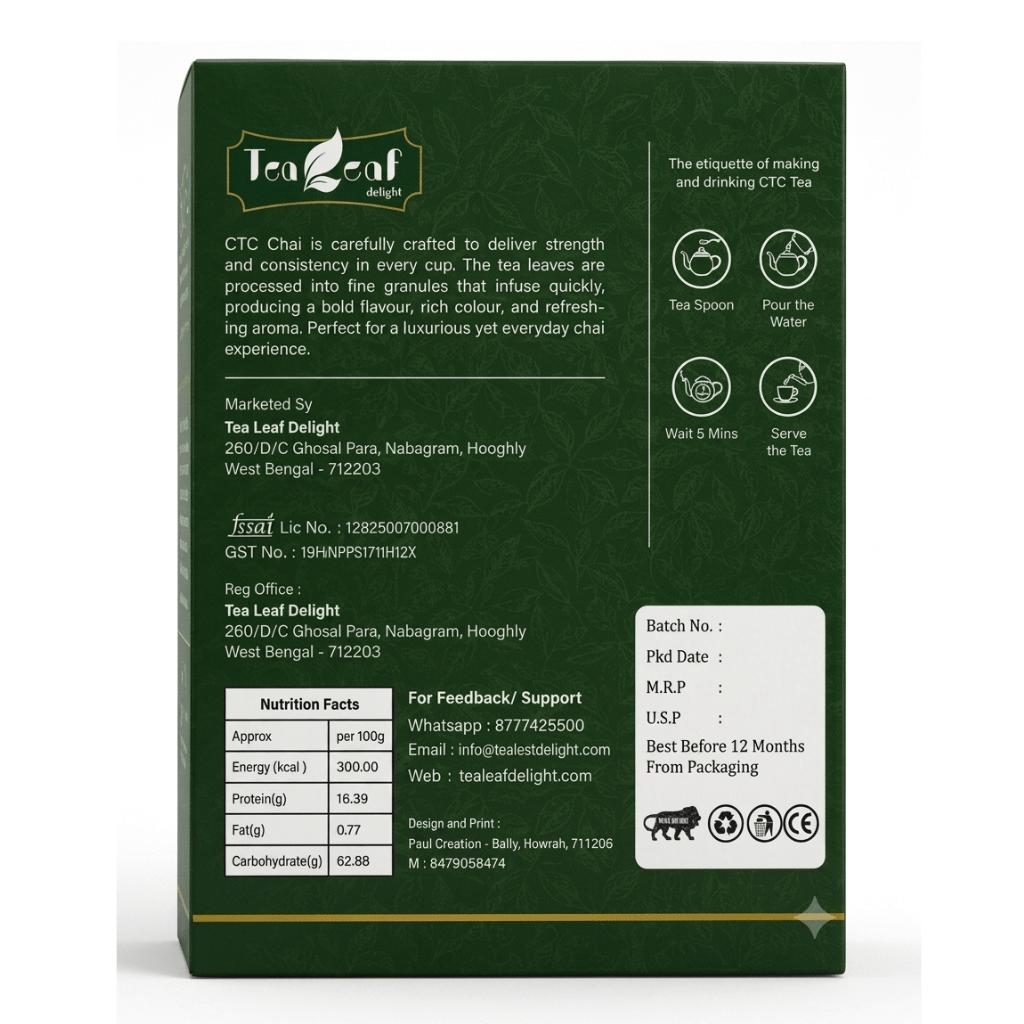 Tea Leaf Delight Premium Adrak Flavour Tea 250g - Image 2
